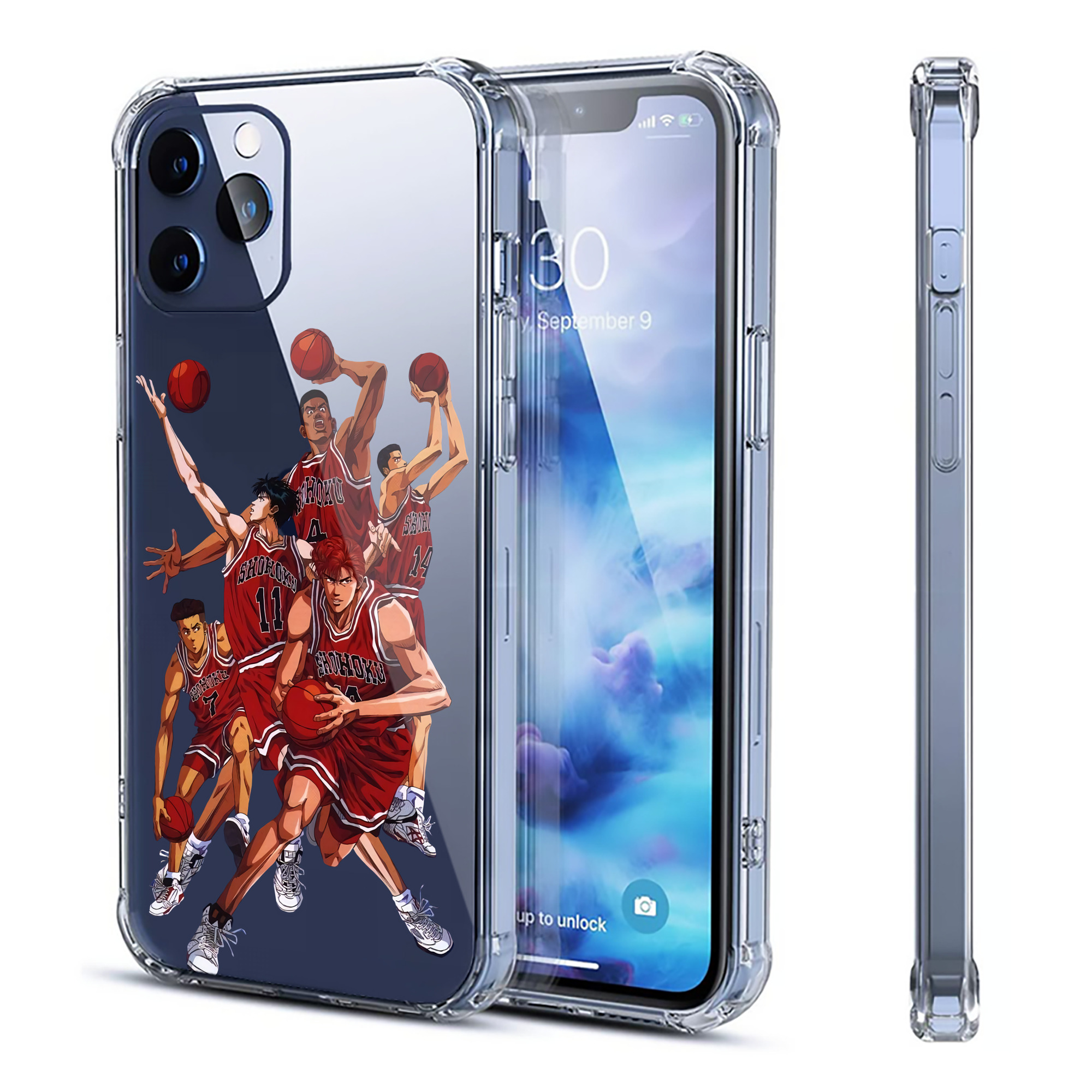（画像用） SLAM DUNK／スラムダンク 【iPhone 12シリーズ対応】透明スマホケース（クリアソフトケース）